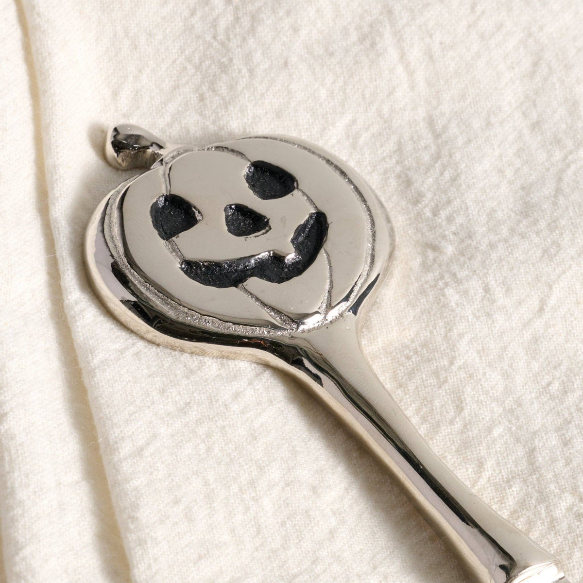 Kaddoo Silver Jack-O-Lantern Butter Knife