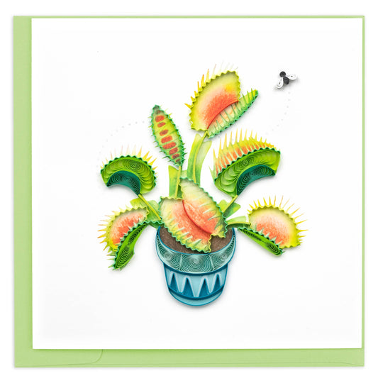 Quilled Greeting Card, "Venus Flytrap"