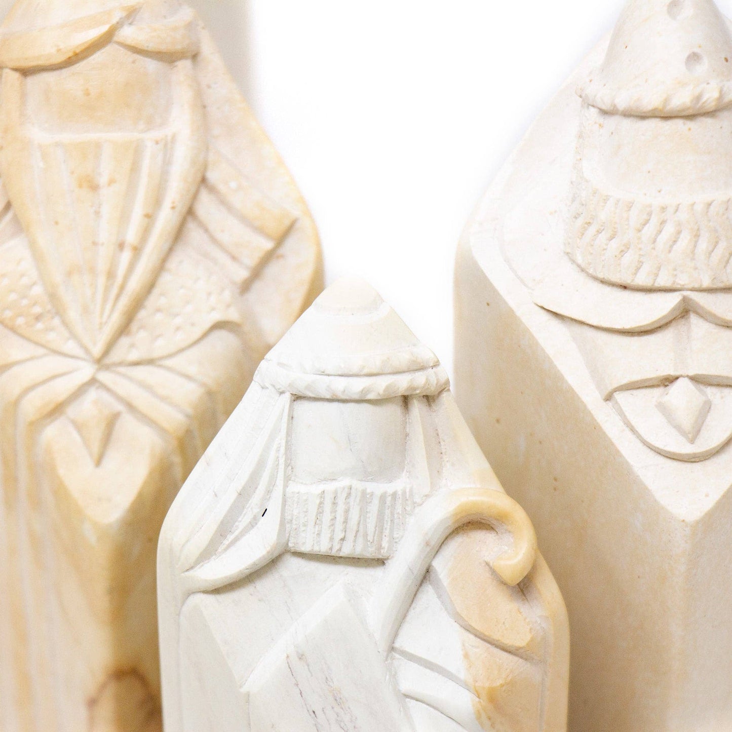 Kenyan Soapstone Nativity, 9 pieces