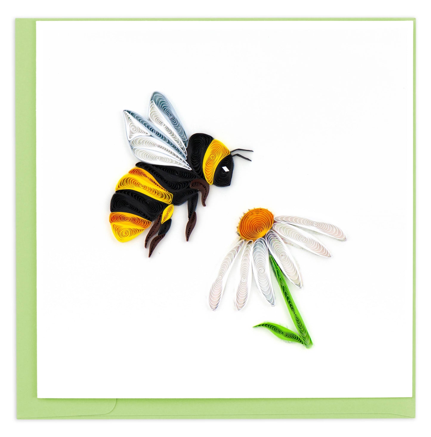 Quilled Greeting Card, "Bumble Bee"