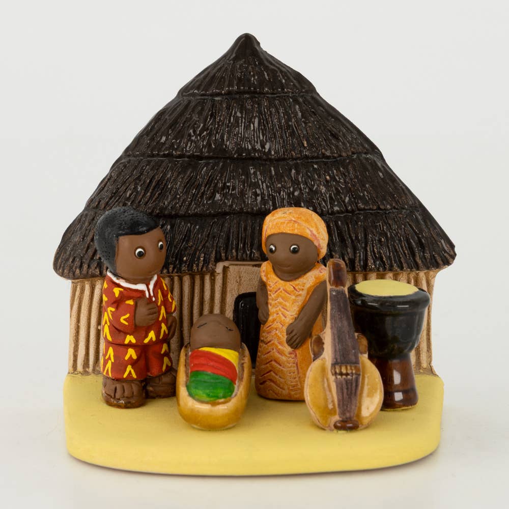 Ceramic Natvity - Cameroon Scene