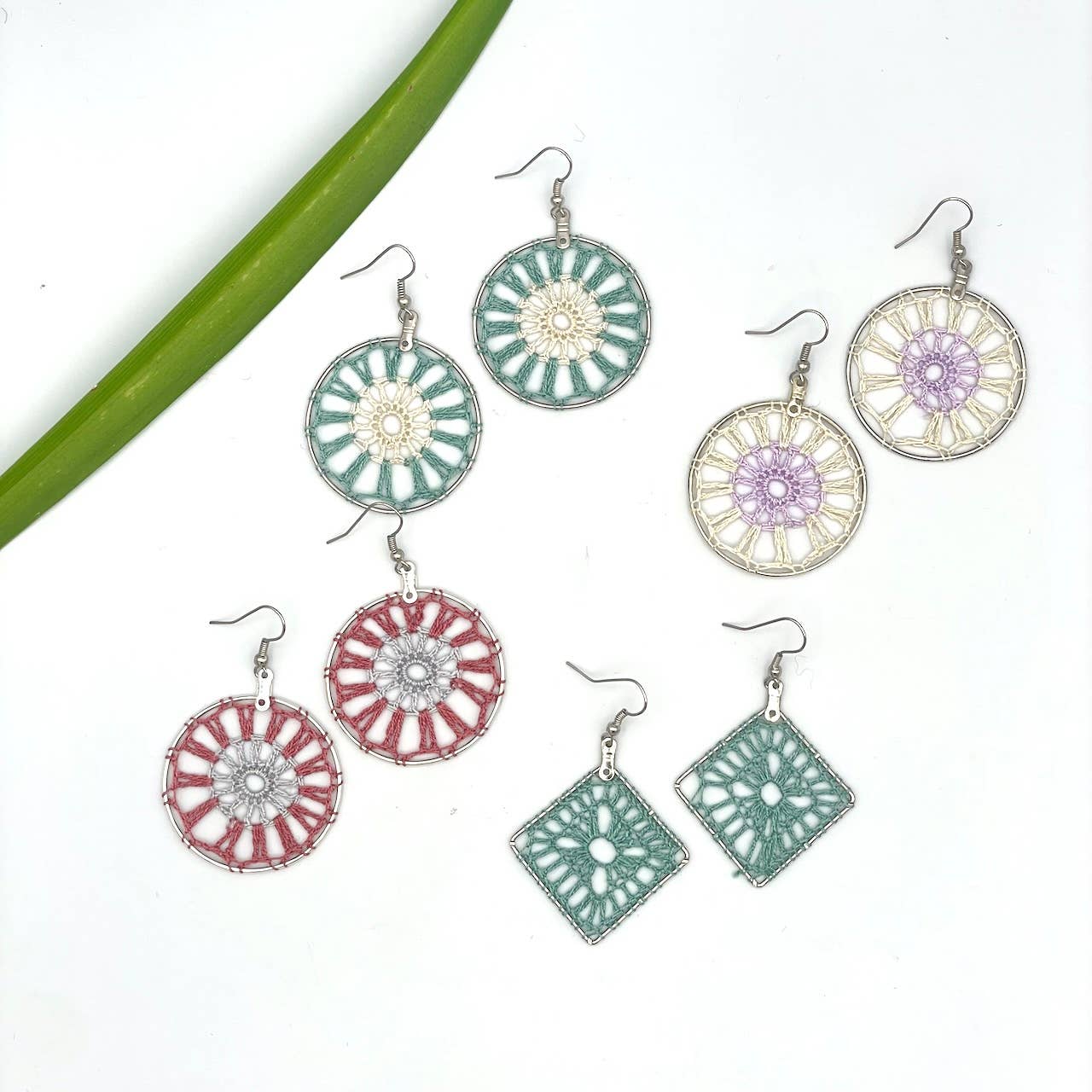 Sweet Dreams Crocheted Earrings^