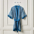 Cotton Robe, Indigo Finch