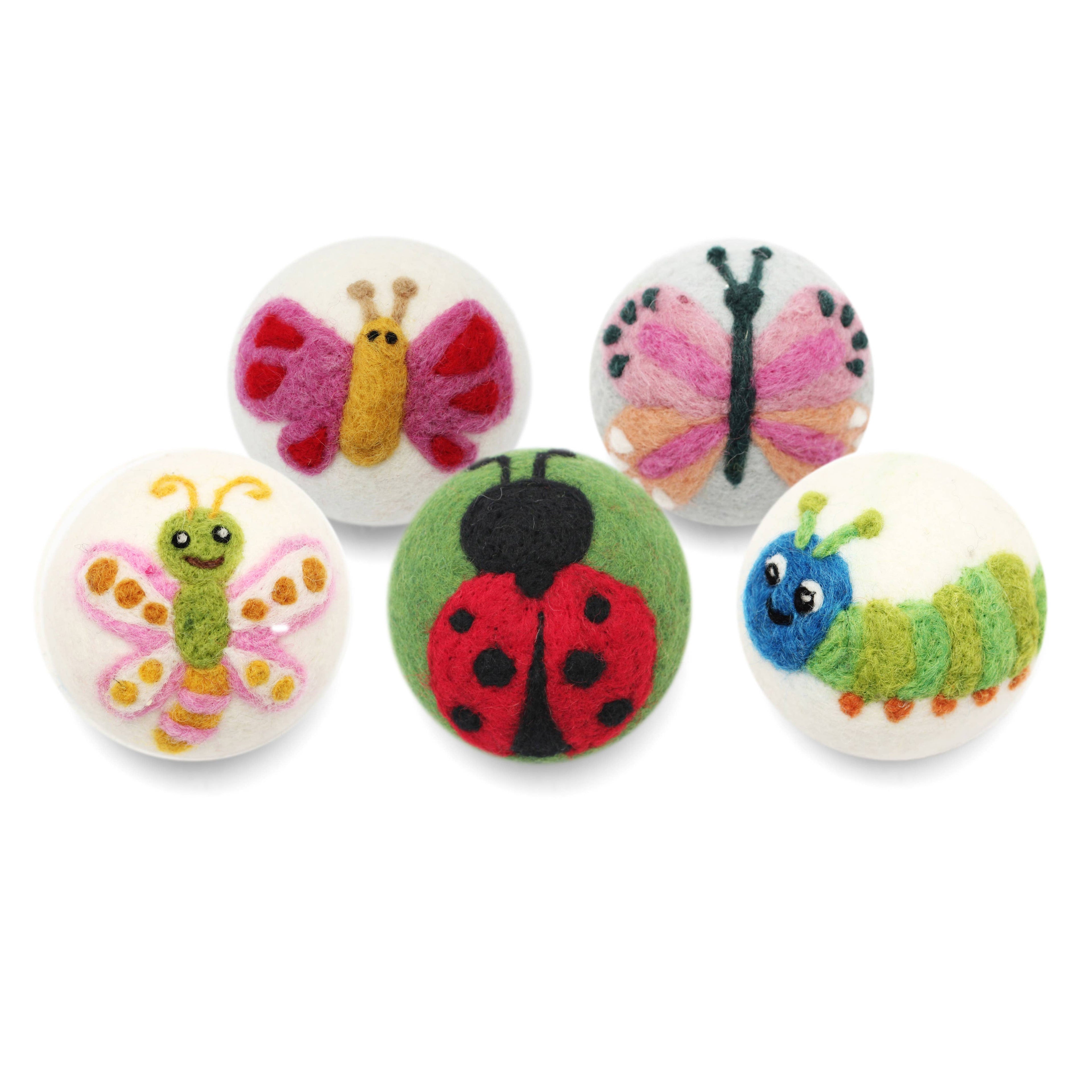 Eco Wool Dryer Balls, "Bugs"