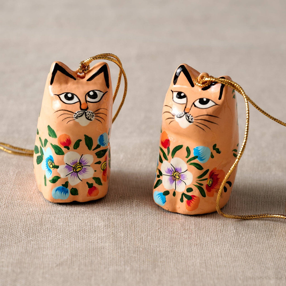 Parisi Paper Mache Cat Ornament