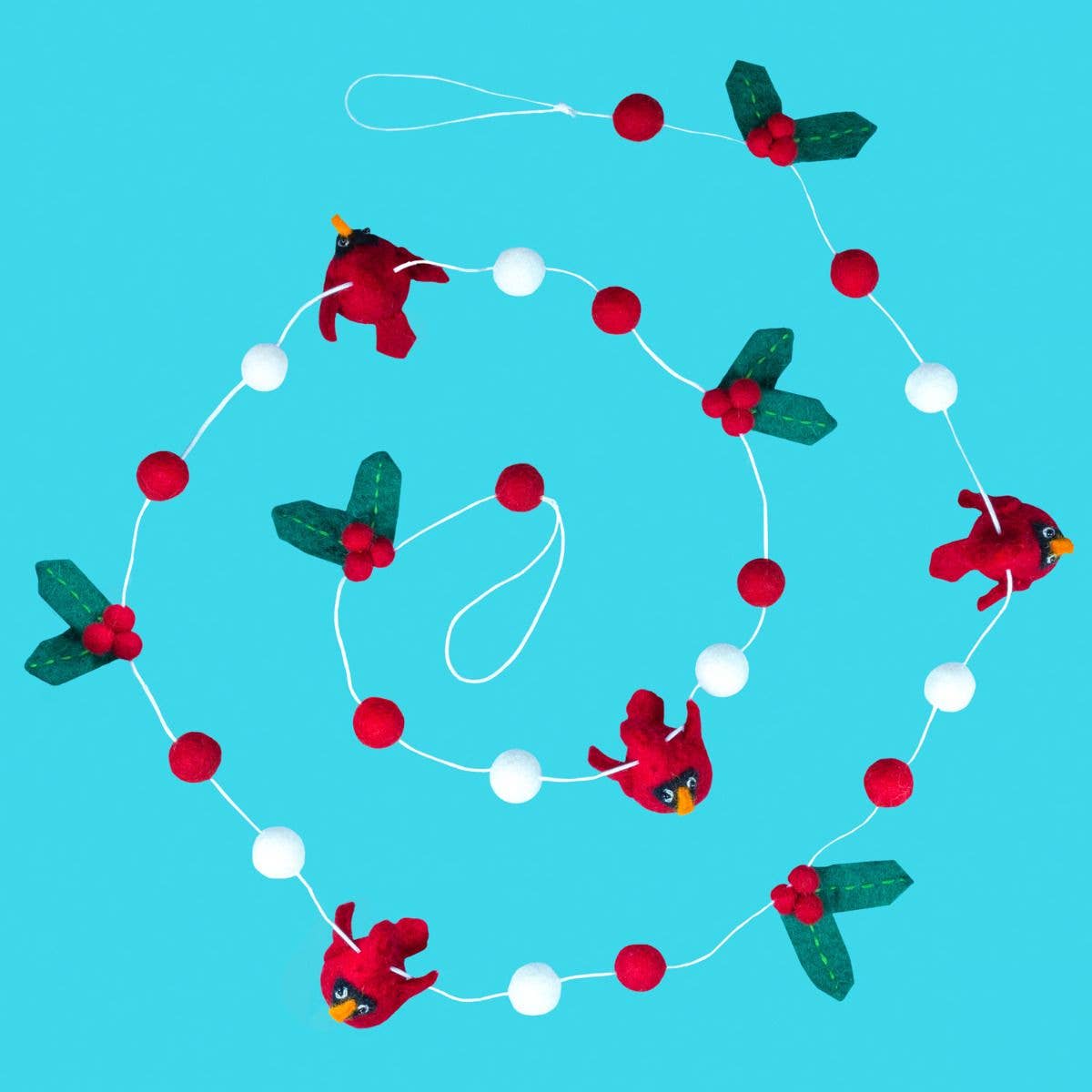 Holiday Cardinal Garland (60")