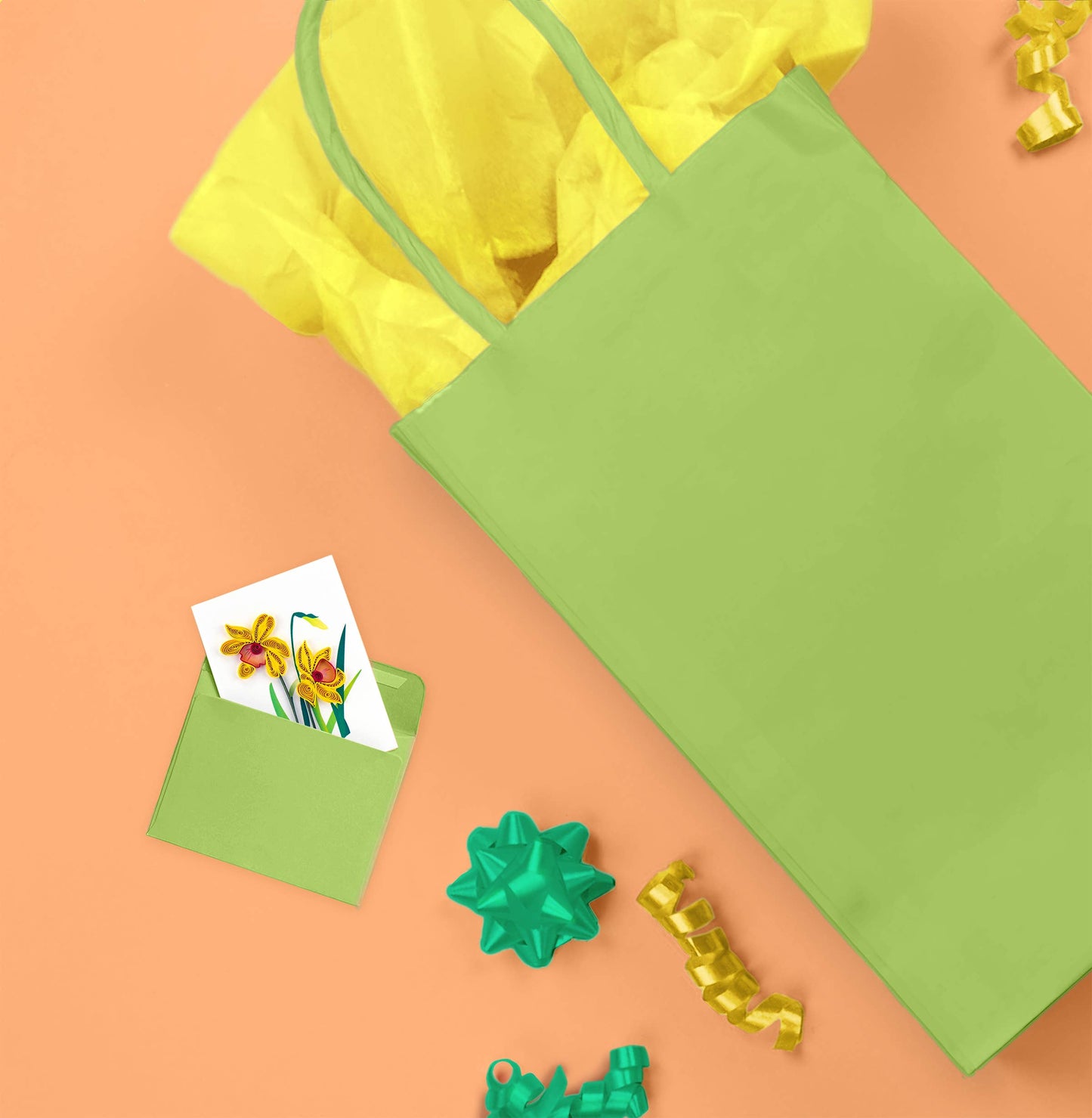 Quilled Gift Enclosure, "Daffodil"