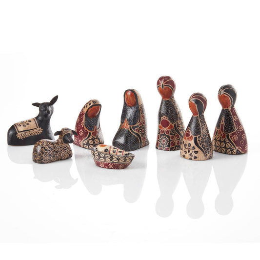 Merah Batik Hand Carved Nativity