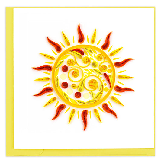 Quilled Greeting Card, "Sun"