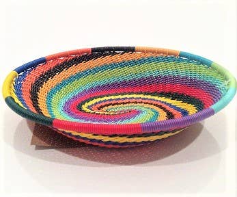 Small Oval  Zulu Wire Basket, Assorted Colors^