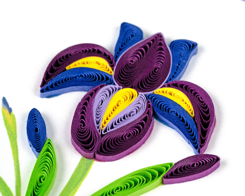 Quilled Gift Enclosure, "Iris"