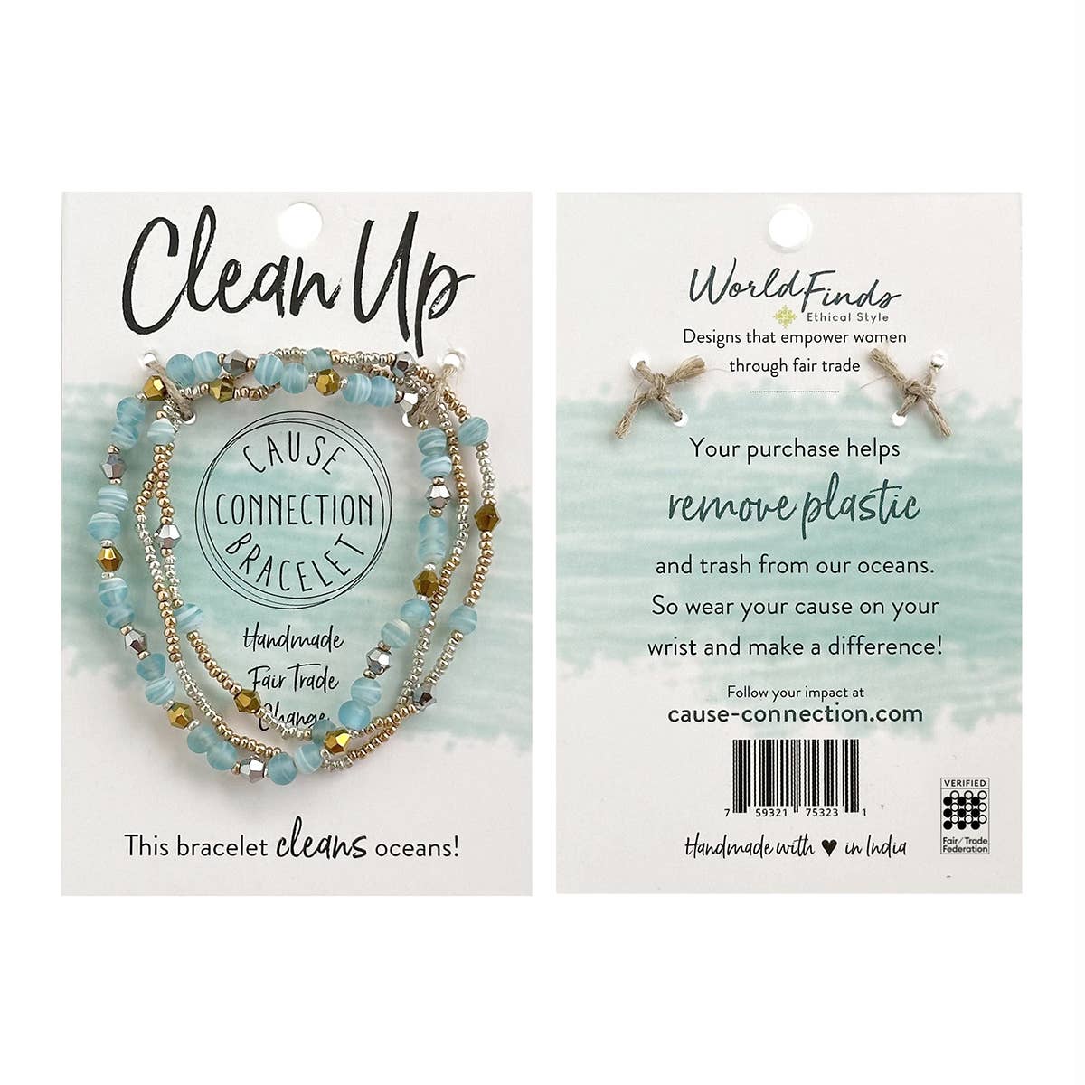 Multistrand Bracelet, "Cause Connection: Clean Up"