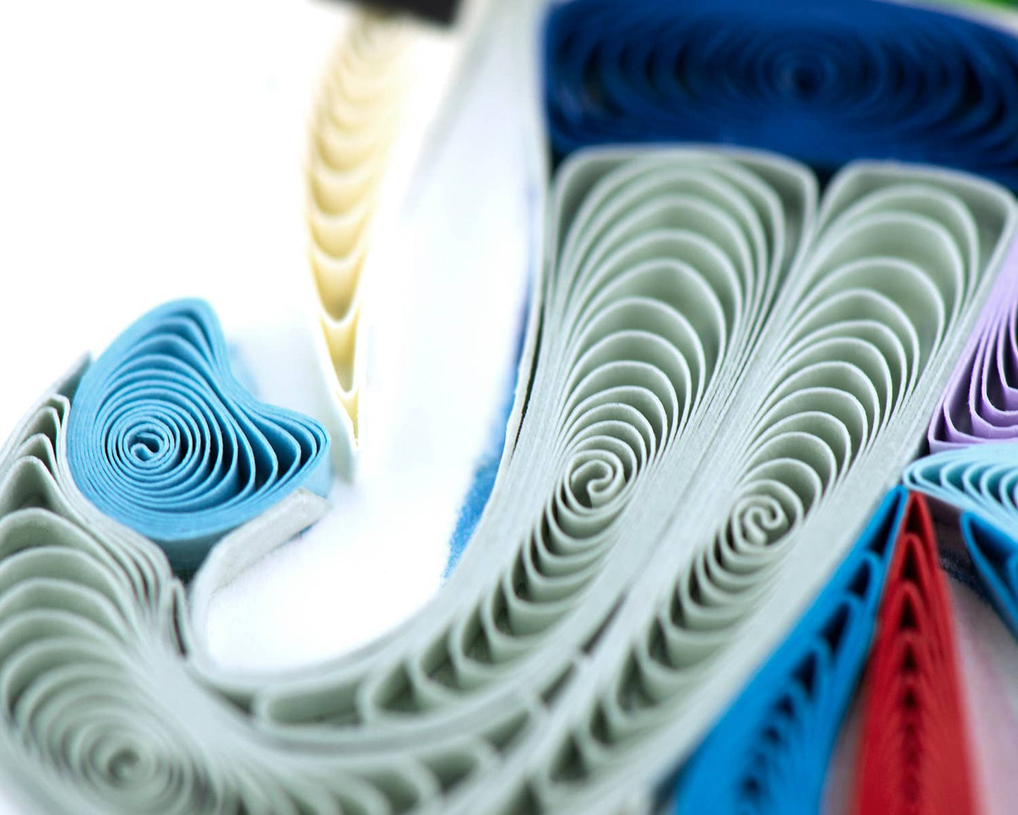 Quilled Greeting Card, "Abstract Elephant"