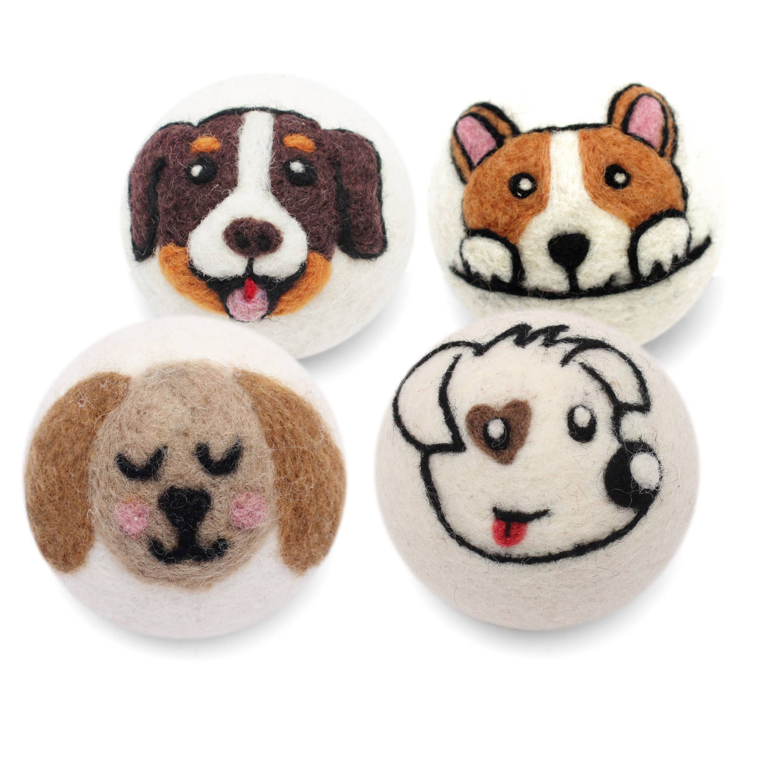 Eco Wool Dryer Balls, "Dogs"