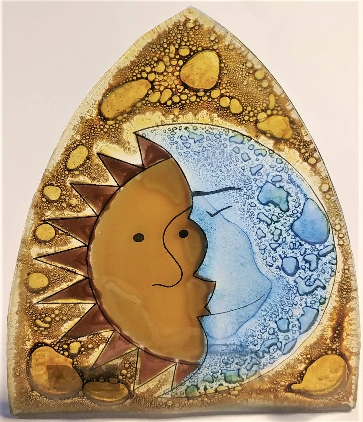 Glass Night Light - Sun and Moon