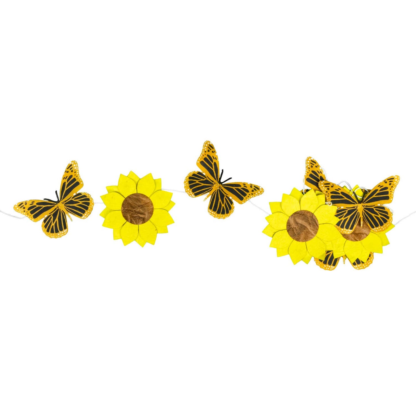Eco-Paper Garland, "Sunflower"