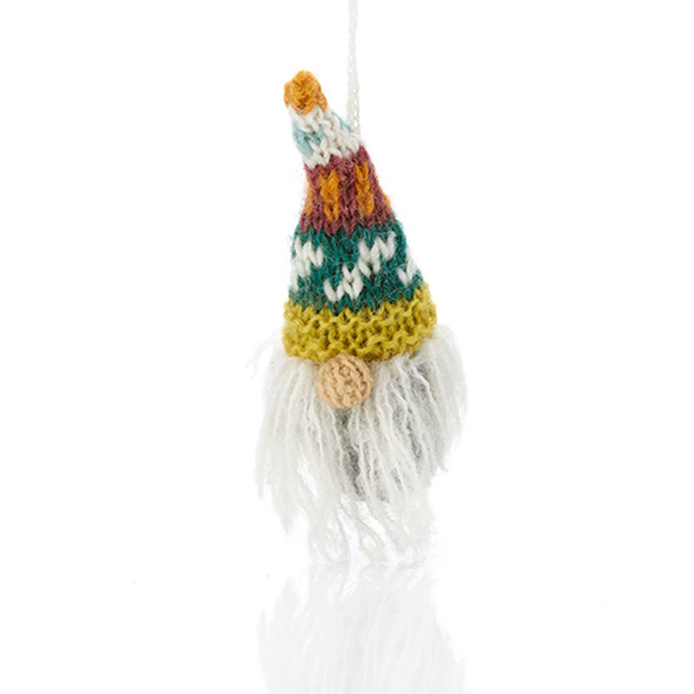 Knitted Gnome Christmas Ornaments
