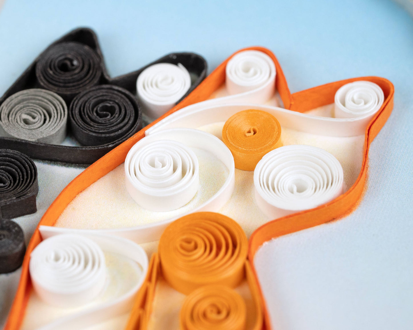 Quilled Greeting Card, "Two Cats"