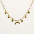 Necklace, Moon and Stars