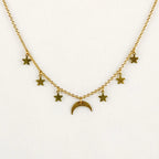 Necklace, Moon and Stars