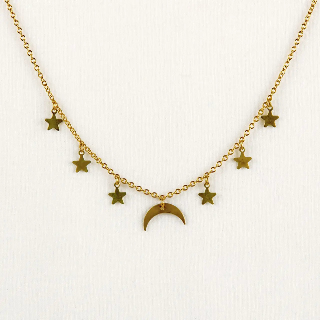 Necklace, Moon and Stars