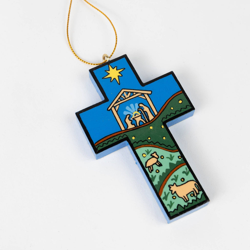 Starry Night Cross Ornament