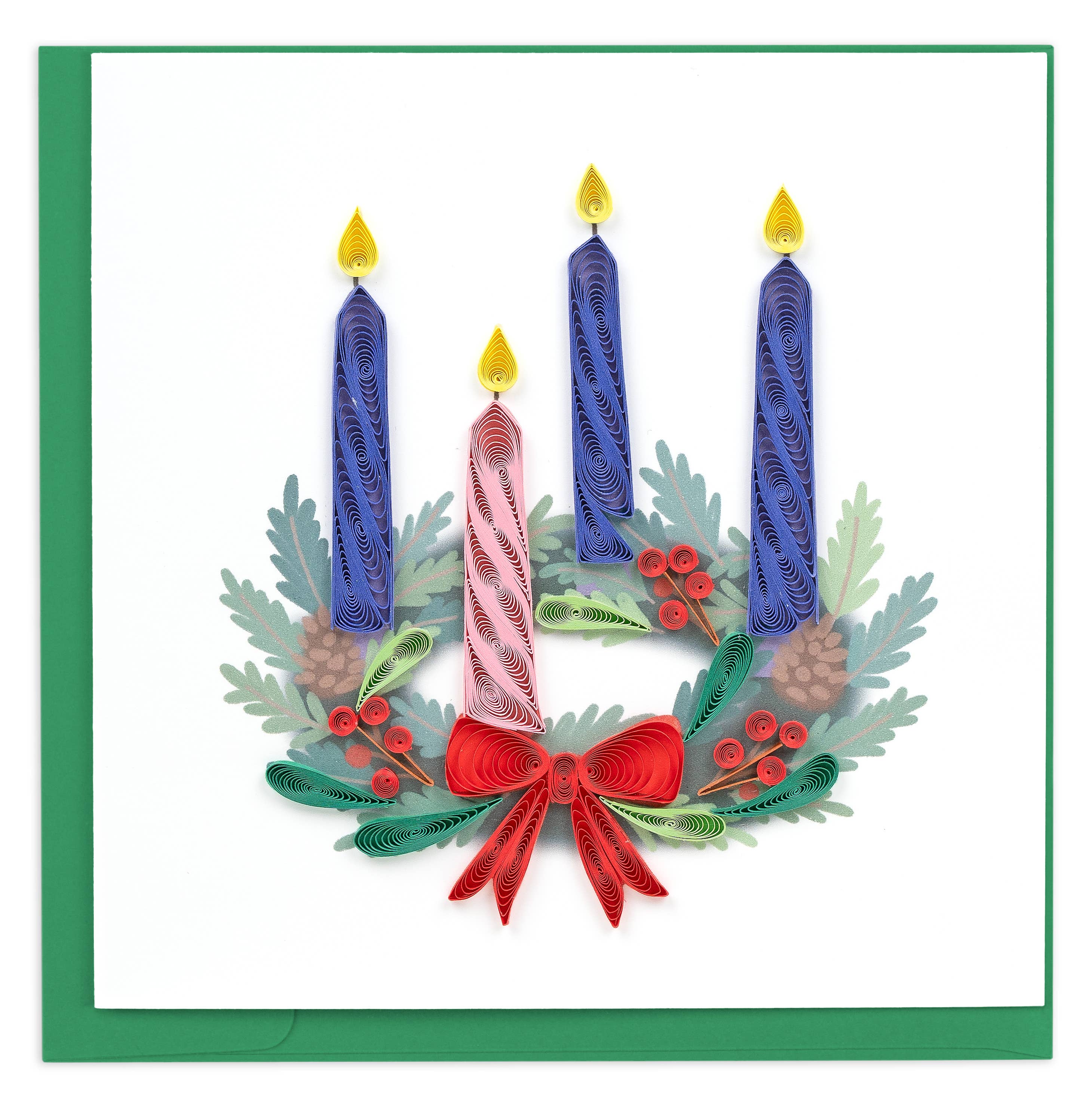 Quilled Advent Wreath Greeting Card