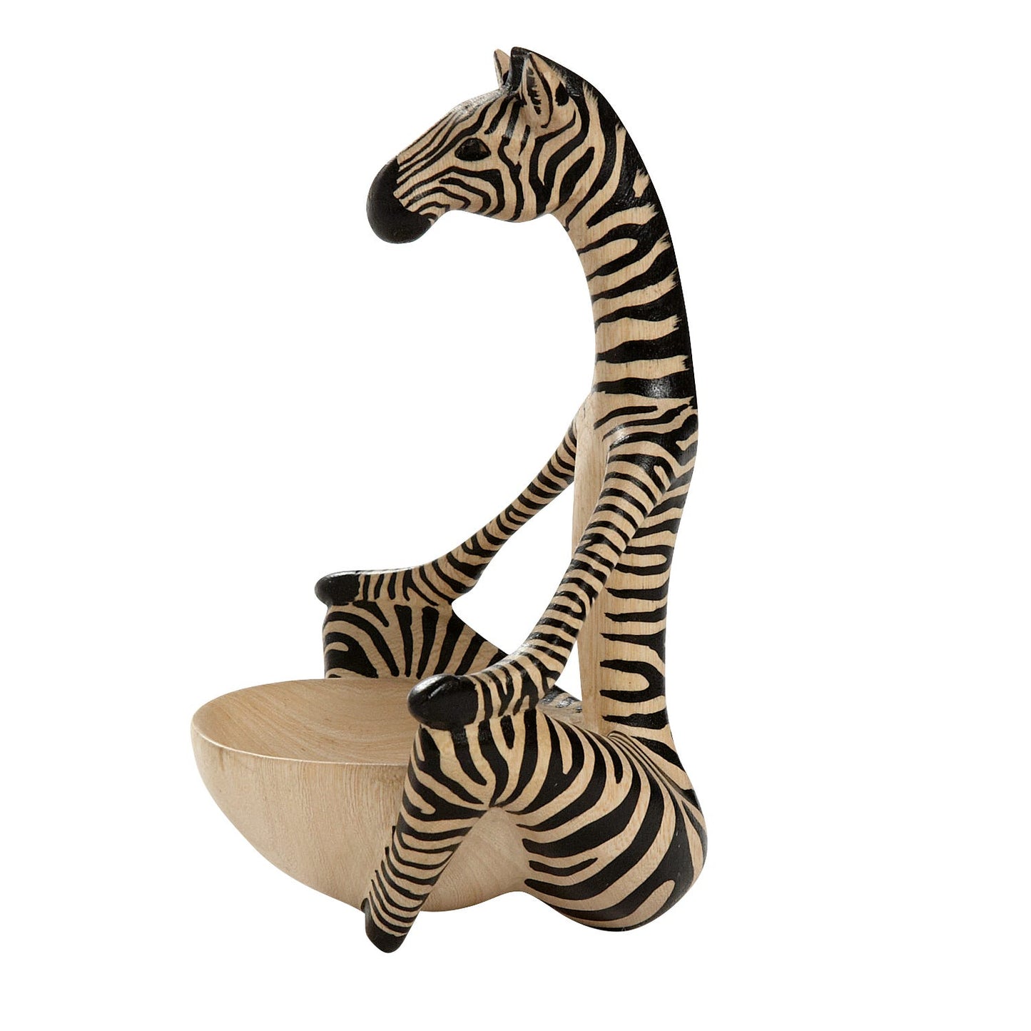 Zebra w/bowl wood 6H nat/blk