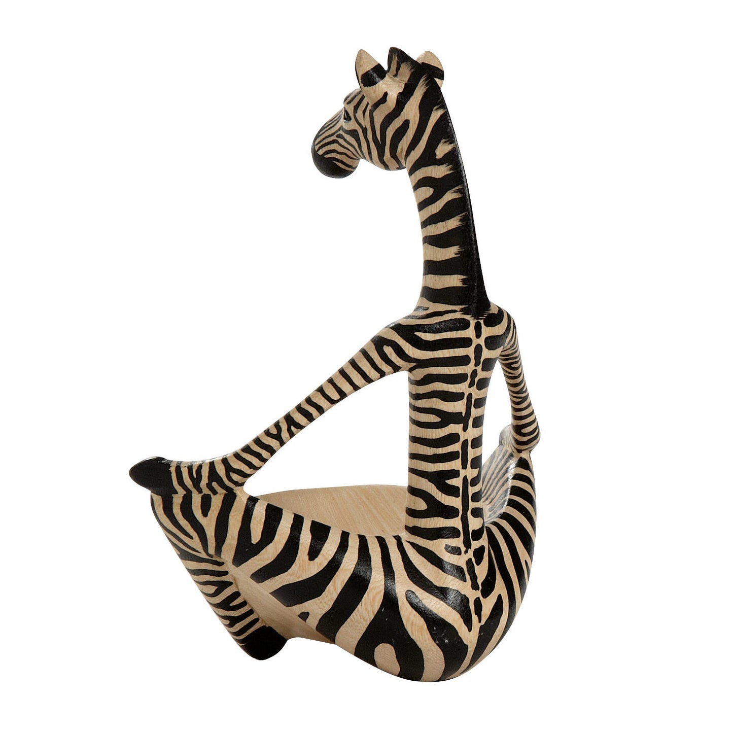 Zebra w/bowl wood 6H nat/blk