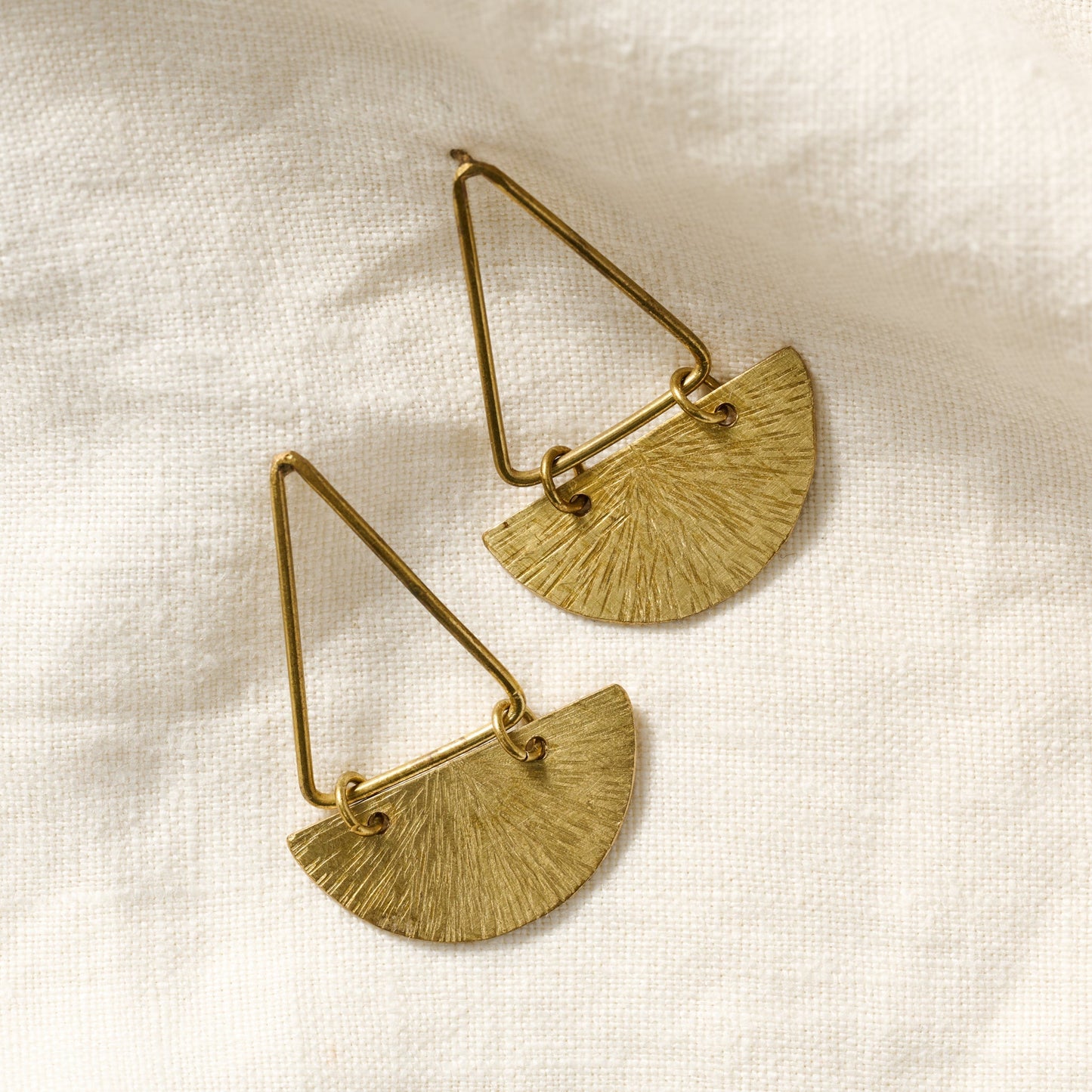 Tana Brass Post Earrings - Ten Thousand Villages