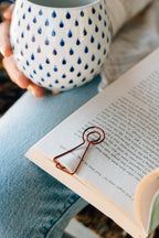Bookmark exclamation M/3 cppr/ppr 4.25sq cppr/grn