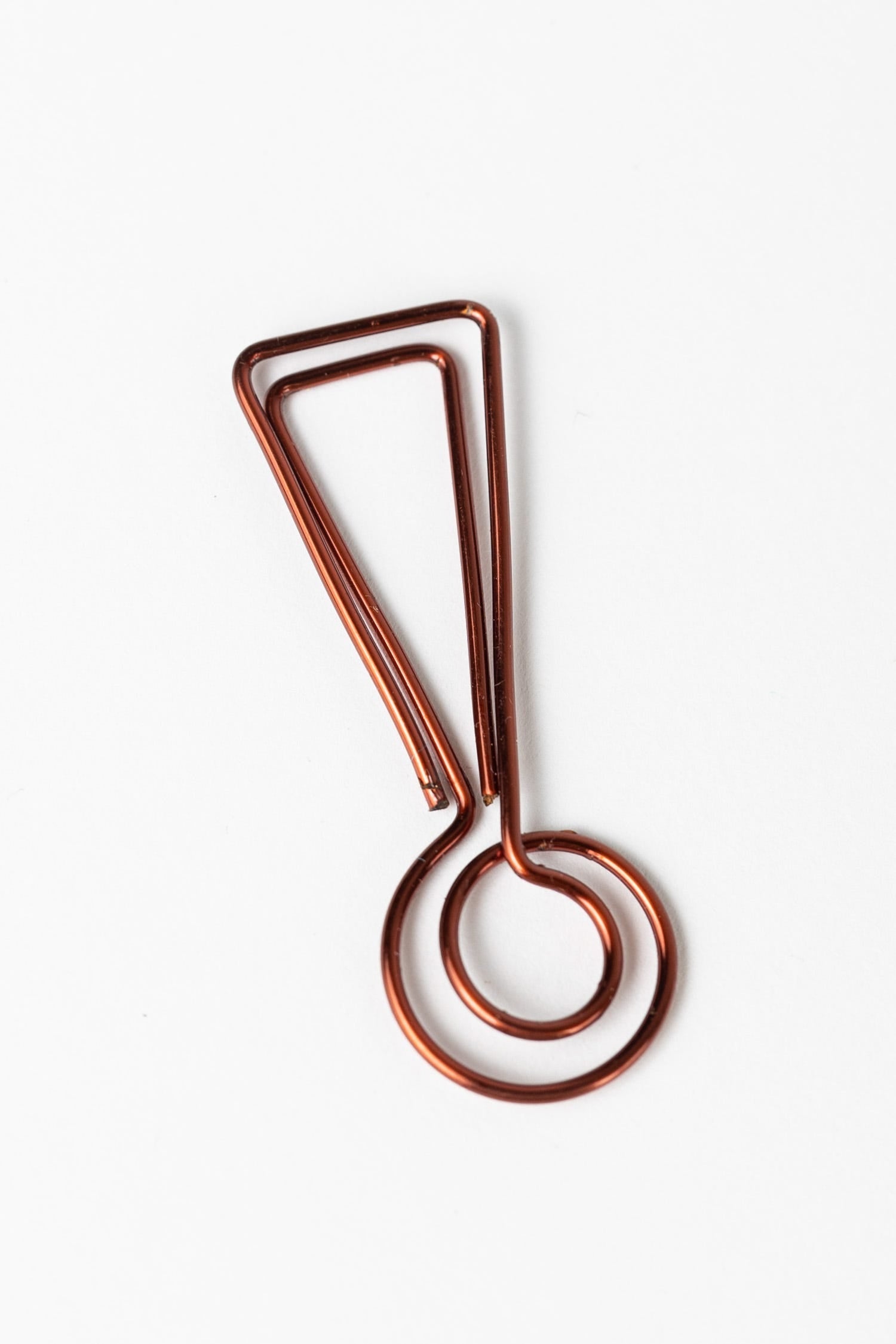 Bookmark exclamation M/3 cppr/ppr 4.25sq cppr/grn