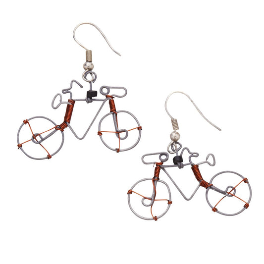 Earrings bike wr/bds 1.5L silv/cppr