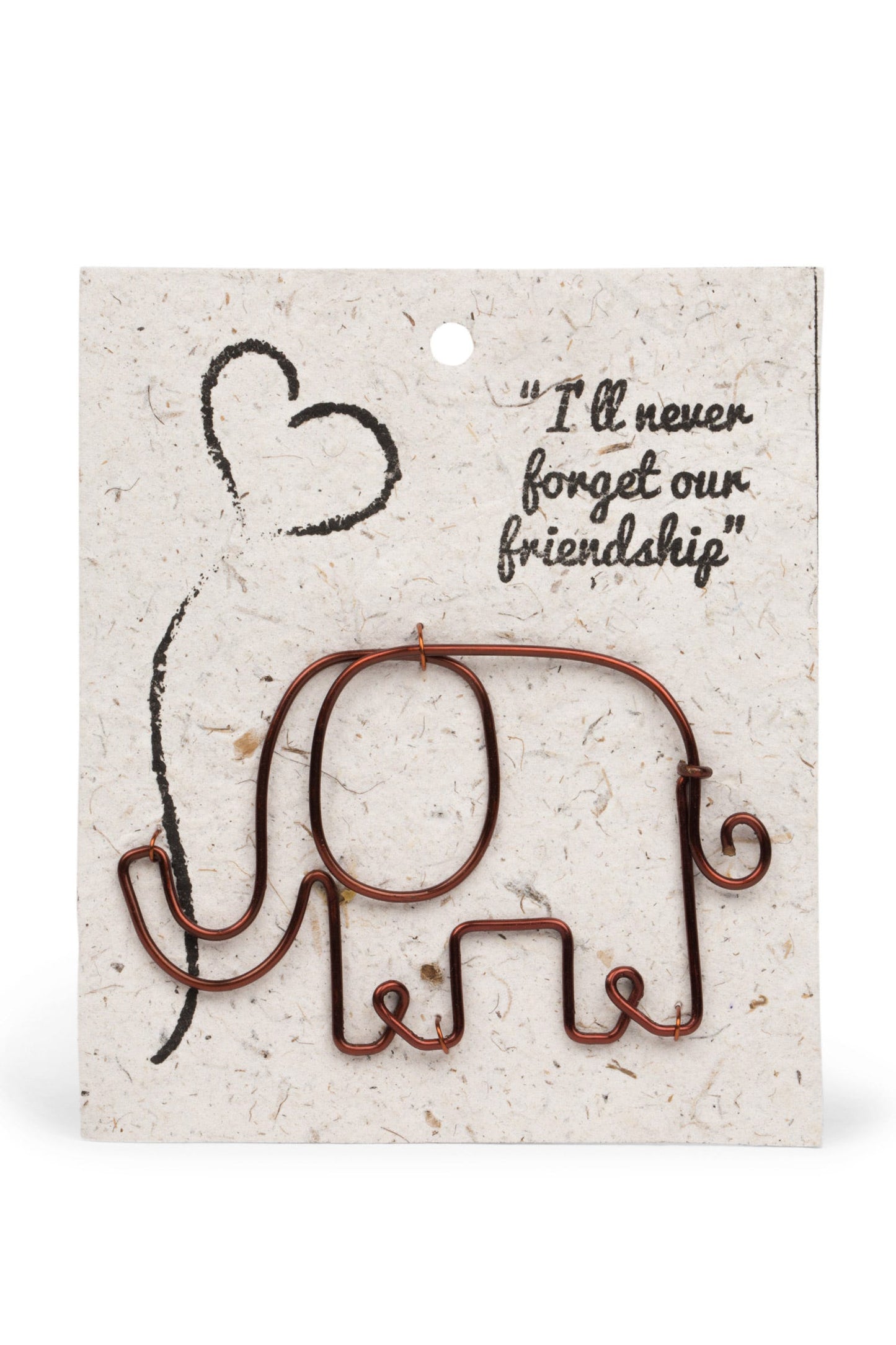Bookmark elephant/card M/3 copper 4H gray