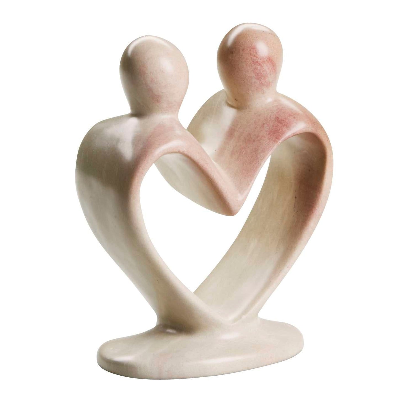 Statue heart/couple kisii 6H nat