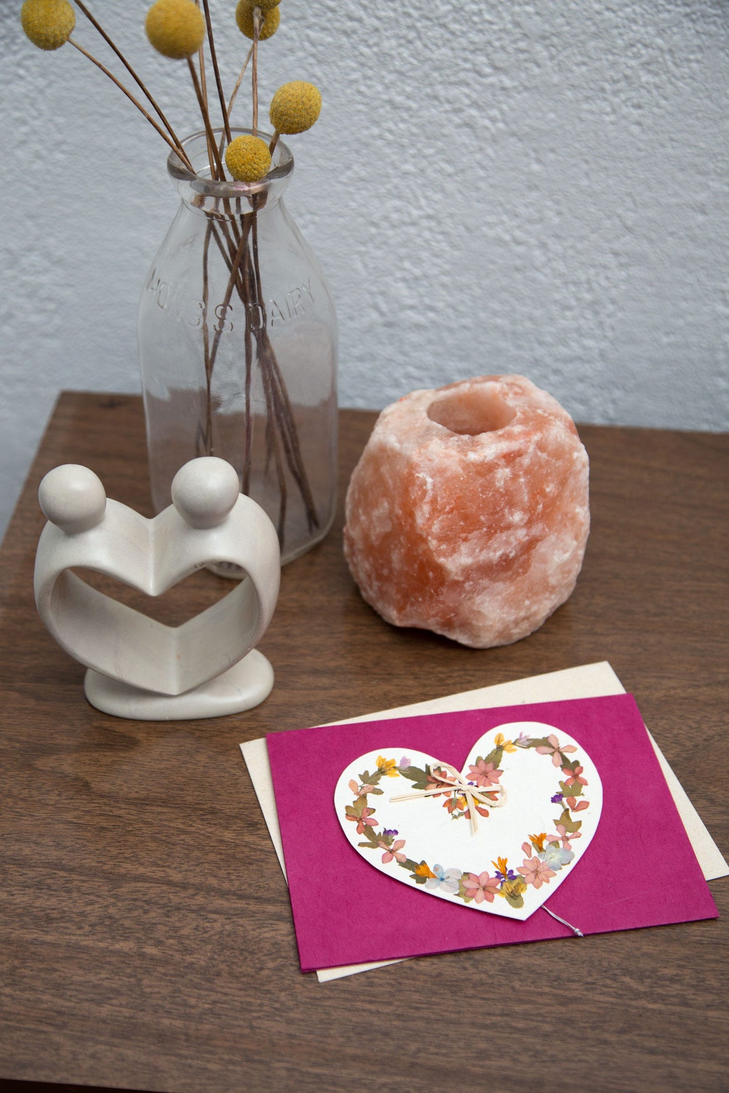 Statue heart/couple kisii 6H nat