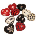 Paperweight heart M/10 kisii 2D asst