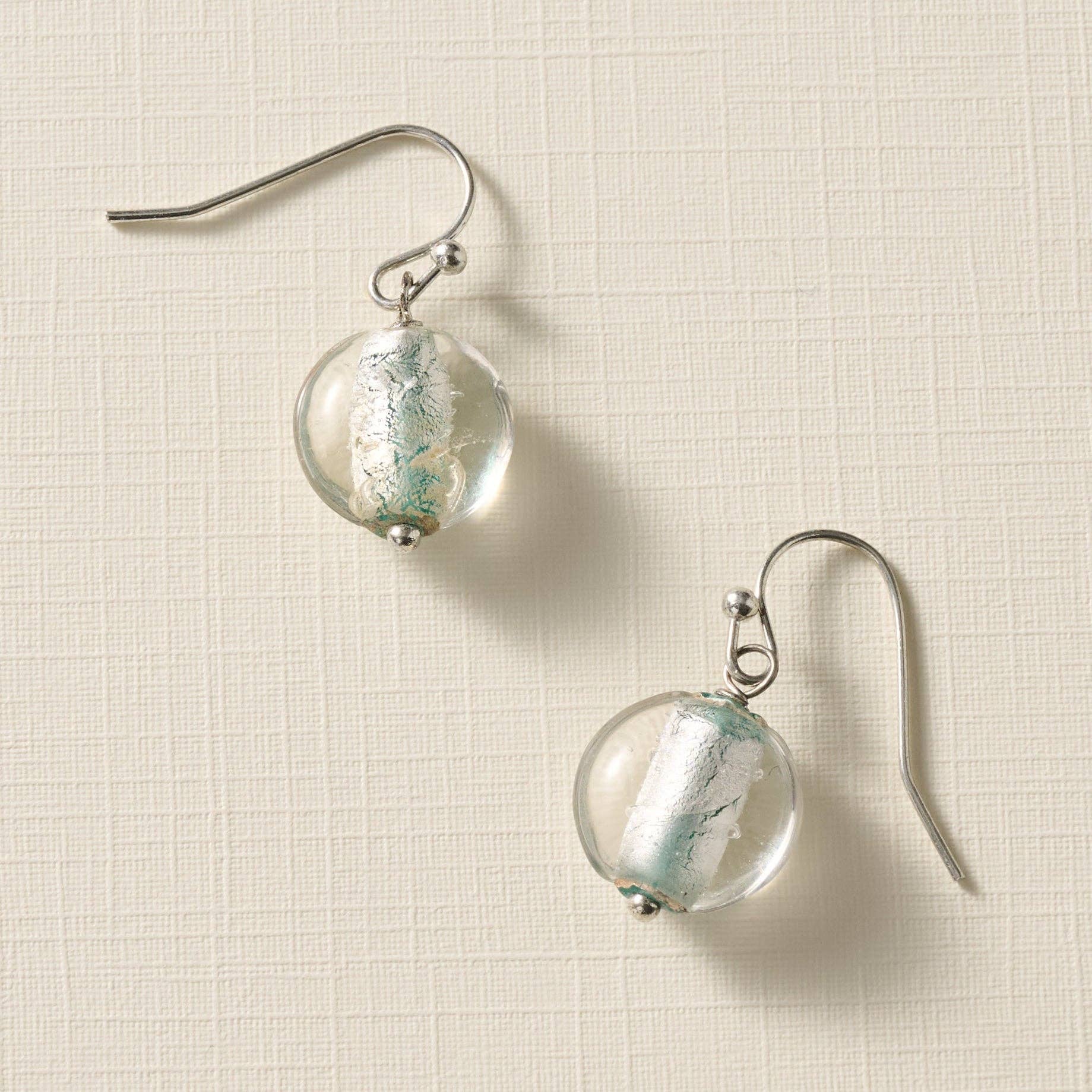 Gola Glass Bead Drop Earrings