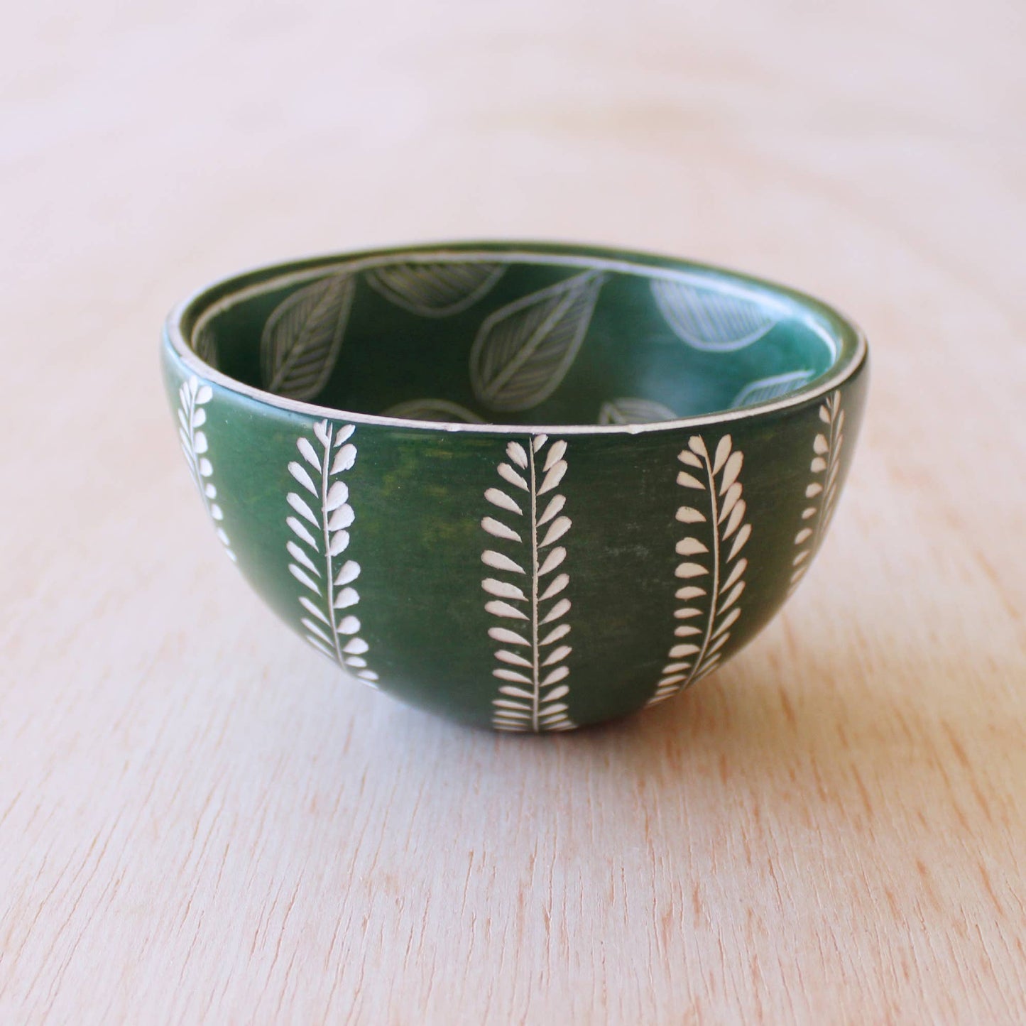 Carved Stone Two Pattern Bowl