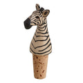 Bottle topper zebra M/3 wood/cork