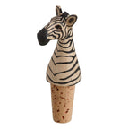 Bottle topper zebra M/3 wood/cork