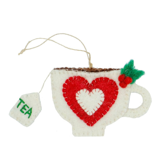 Tea Cup Felt Ornament