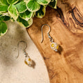 Glass Bead Daisy Earrings