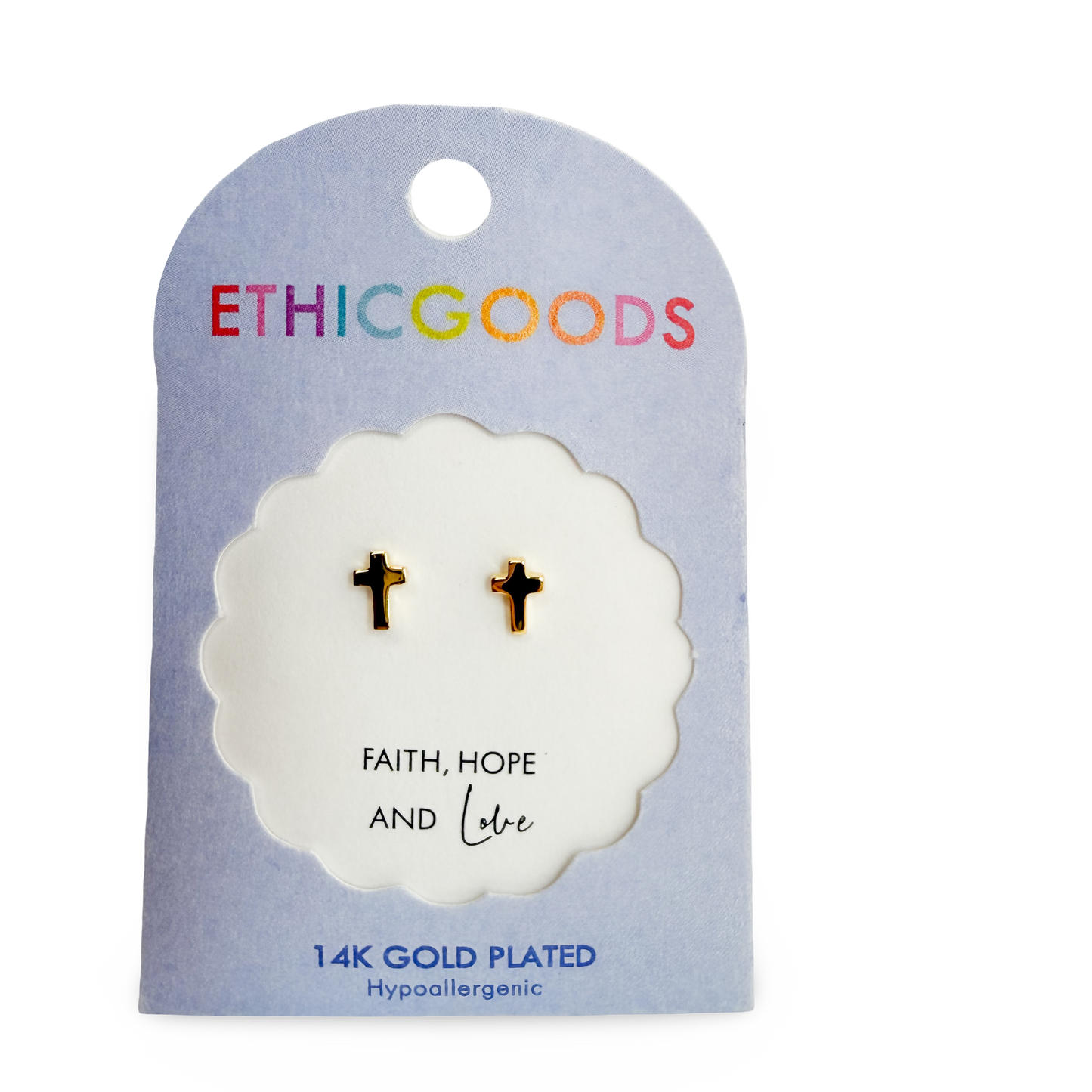 Cross Tiny Stud Kids Earrings