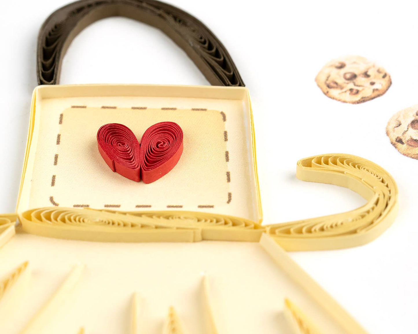 Quilled Greeting Card, "Baked with Love"