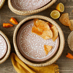"Lotus" Round Bread Warmer Basket