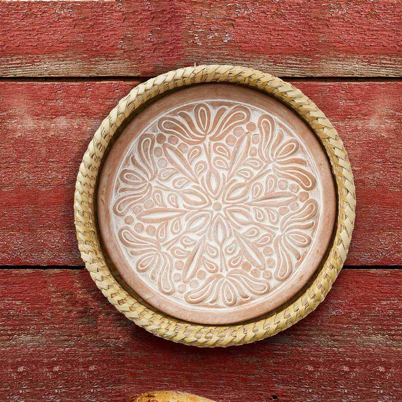 "Lotus" Round Bread Warmer Basket