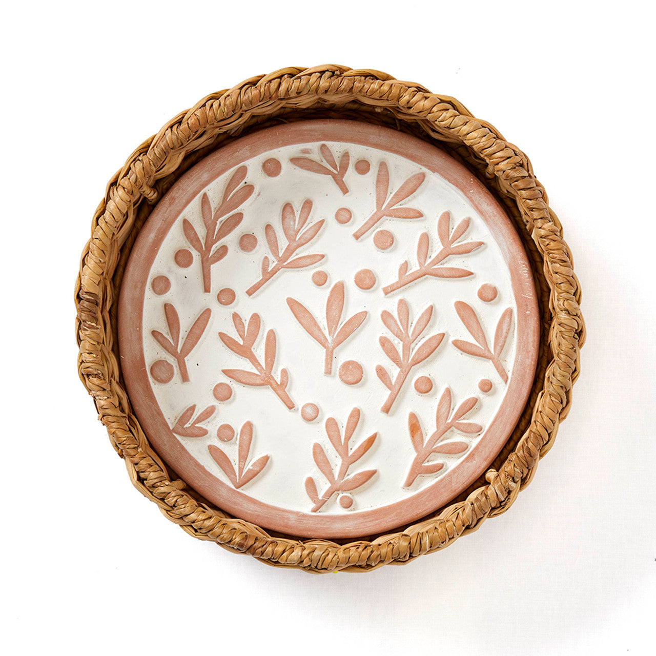 "Olive Branch" Bread Warmer Basket