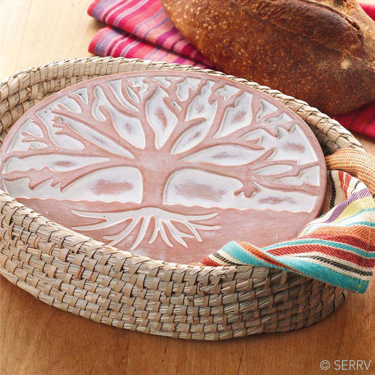 "Tree of Life" Bread Warmer Basket