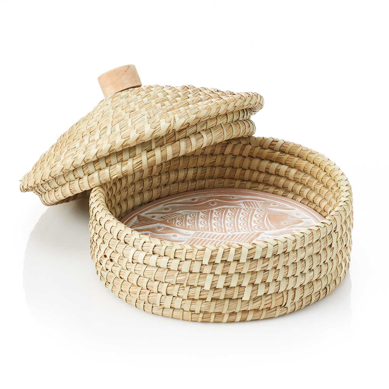 "Macha" Lidded Bread Warmer Basket